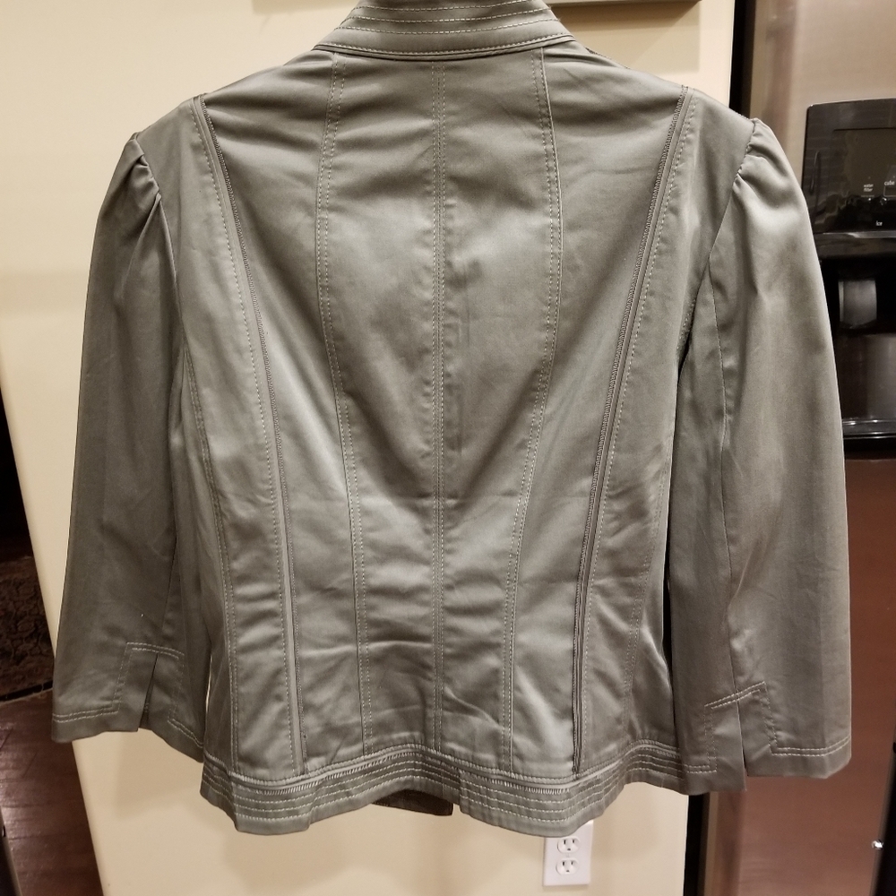 Gray Button-Up Jacket - Picture 2 of 2